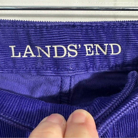 Lands End mid rise straight corduroy, purple, size 14, bold, vibrant - Picture 2 of 10
